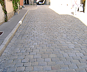 ドイツの石畳舗装