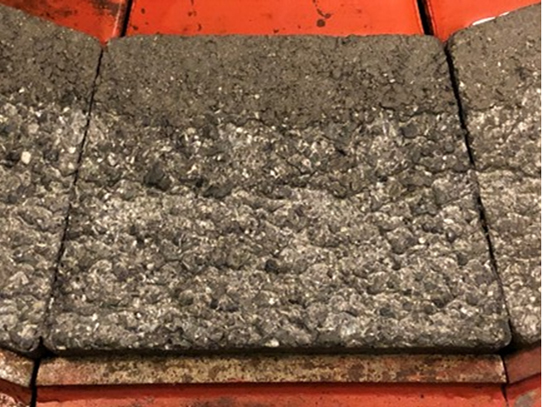 試験後の試験体(表面)